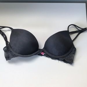 Push up Plunge Pink Bra